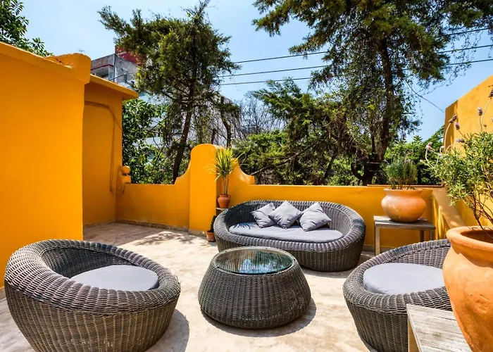 Classic 3br Condesa House | Terrace-tub-patio-a/c Mexico City