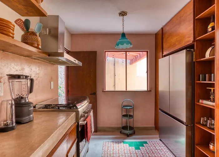 Classic 3br Condesa House | Terrace-tub-patio-a/c